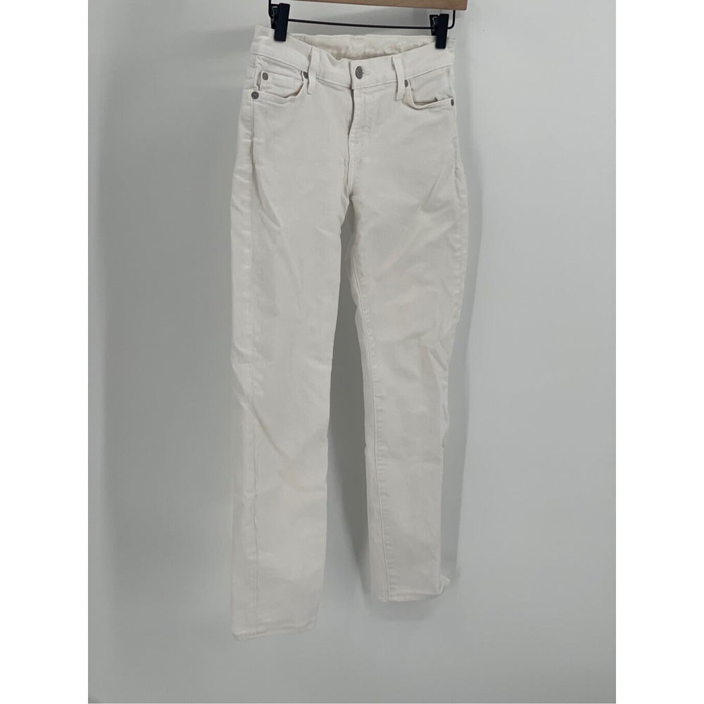7 For All Mankind Skinny Jeans White Women's‎ Size 26 Mid Rise